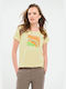 Volcano Women's T-shirt Yellow