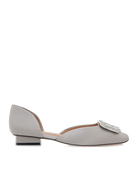 Fabric Ballerinas Gray