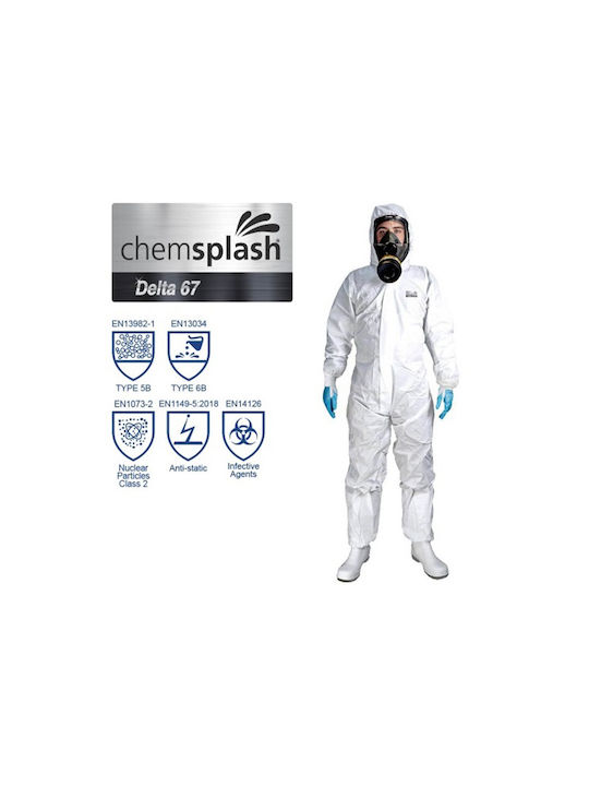 Chemsplash 2792 Sicherheits-Overall Einweg Typ 5B / 6B