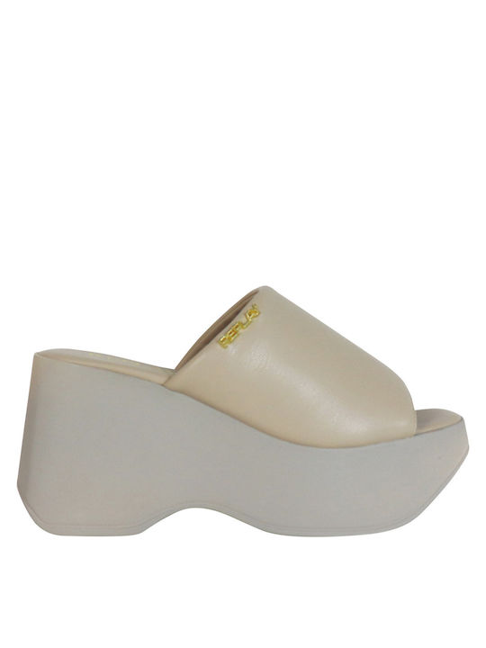 Replay Women's Platform Wedge Sandals Beige