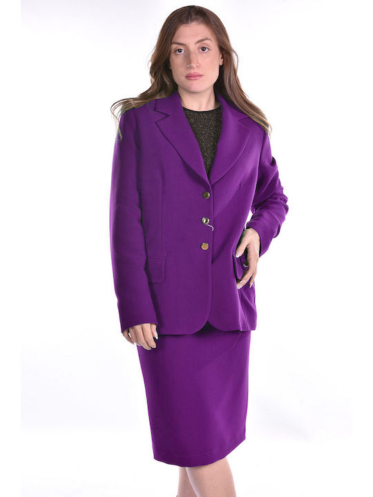 Estetica Women's Blazer Purple