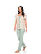 Clio Lingerie Summer Women's Pyjama Set Cotton