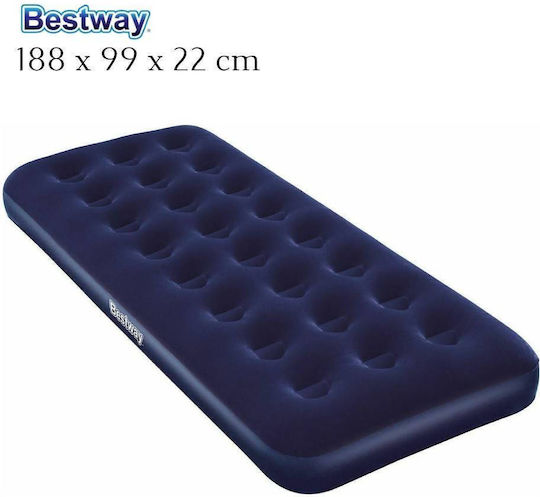 Bestway Inflatable Single Air Mattress 188x99x22cm Blue