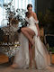 Off-Shoulder White Wedding Dress ROSE_002