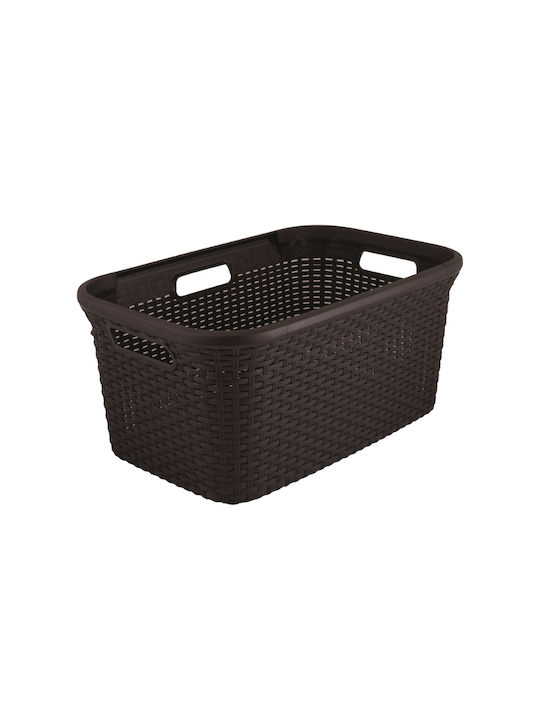 Curver Laundry Basket Plastic Brown