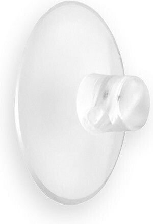 Inofix Άγκιστρο Μπάνιου Μονό με Βεντούζα ​2.2x2.2cm Διάφανο