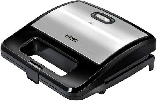 MPM Τοστιέρα με Αποσπώμενες Πλάκες για 2 Τοστ 750W Inox