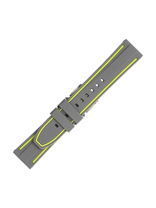 Rubber Strap Green Grey 20mm Kostelo