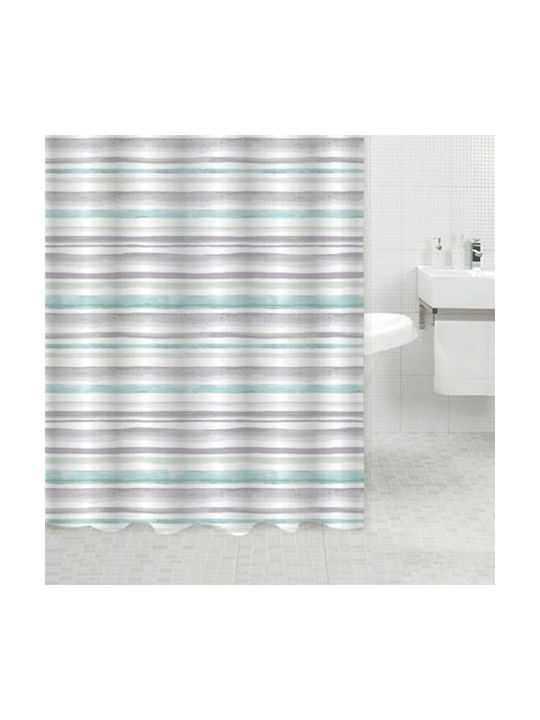 Ankor Shower Curtain 180x200cm Petrol Grey