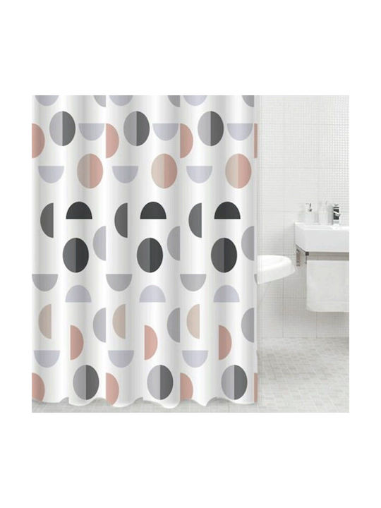 Ankor Shower Curtain 180x200cm Circles
