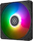 Silverstone Slimmer 140 Case Fan 1700rpm 82cfm with ARGB Lighting and 4-Pin PWM Connection