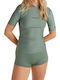 O'Neill UPF 50+ Women Short Sleeve Sun Protection Shirt Green