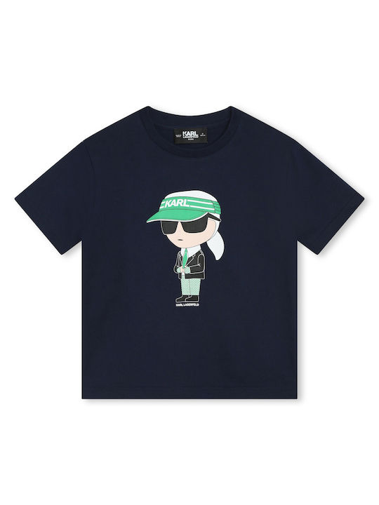 Karl Lagerfeld Kids Blouse Short Sleeve Blue Navy