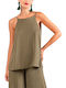 Moutaki Damen Bluse Olive