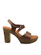 Leder Sandalen Anatomisch Tabac Braun