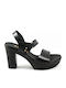 Leder Sandalen Anatomisch Schwarz