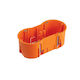 PAWBOL Surface Mounted Electrical Box for Drywall IP30 in Orange Color