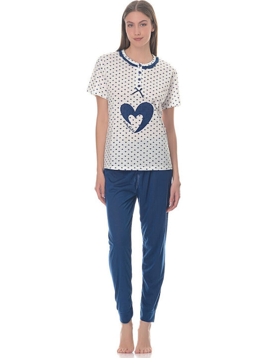 Cool Set Pijamale pentru Femei Blue