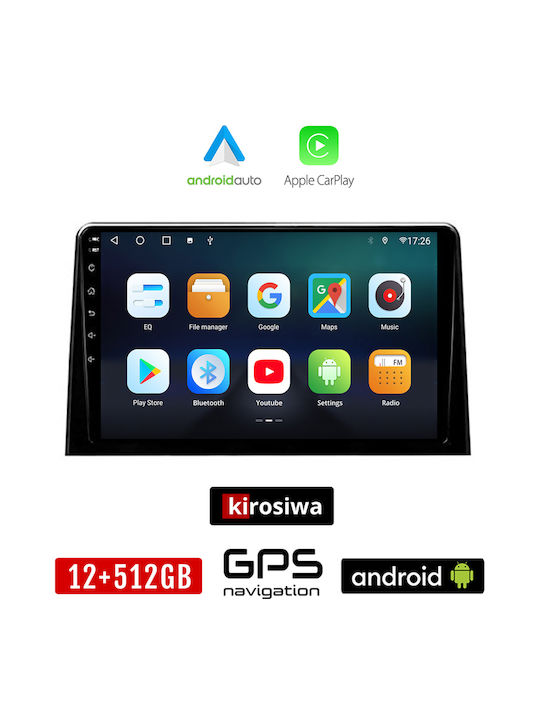 Kirosiwa Car Audio System for Toyota Proace Honda City 2018+ (Bluetooth/USB/AUX/WiFi/GPS/Apple-Carplay/Android-Auto) with Touch Screen 10"