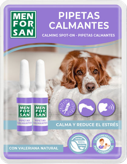 Αμπούλες Calming No Stress Σκύλους Men San Καταπραϋντικό Αιθέριο Έλαιο Βαλεριάνας