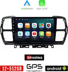 Kirosiwa Sistem Audio Auto pentru Citroen C5 Aircross 2017-2021 (Bluetooth/USB/AUX/WiFi/GPS/Apple-Carplay/Android-Auto) cu Ecran Tactil 9"