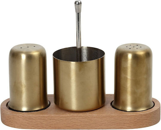 Espiel Salt and Pepper Set Inox with Stand Gold 2pcs
