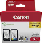 Canon PG-545/CL-546XL Πακέτο 2 Μελανιών Εκτυπωτή InkJet Μαύρο / Πολλαπλό (Color) (8286B012)