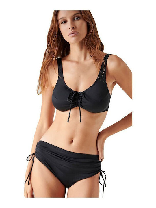 Blu4u Set Bikini με Ελαφριά Ενίσχυση Μαυρο