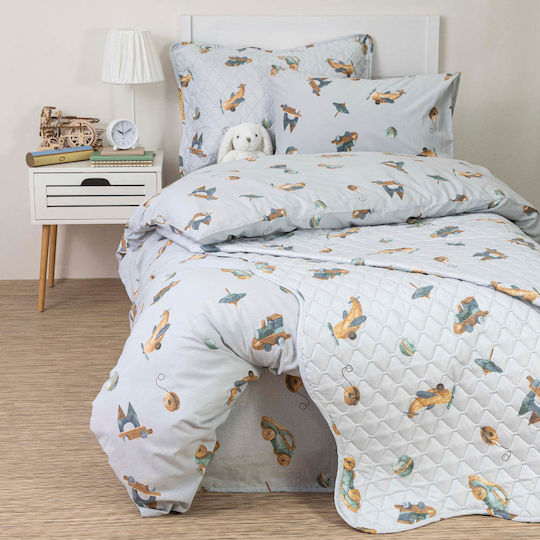Borea Kids Duvet Cover Single Cotton Ciel 160x240cm