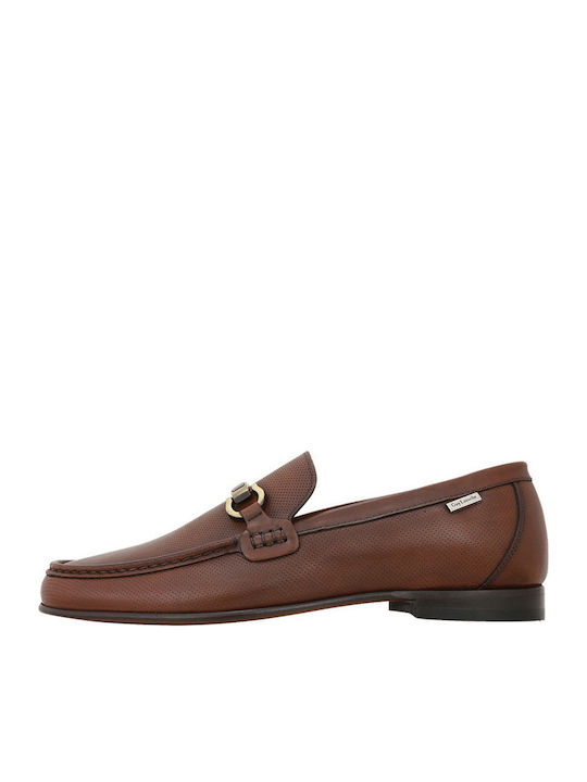 Leder Herren Mokassins in Tabac Braun Farbe