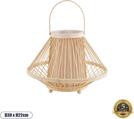 GloboStar Decorative Lamp with Socket for Bulb E27 Beige