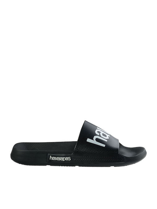 Havaianas Classic Logomania Мъжки Слайдове Черни