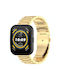 Amazfit Bip 5 Three Strains Stainless Steel Watch Band Gold