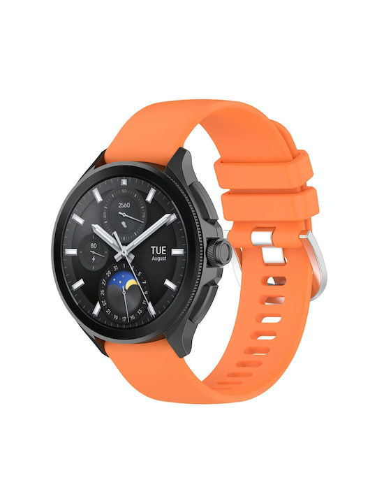 Xiaomi Watch S3 Glossy Surface Silicone Watch Band Orange