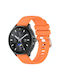 Xiaomi Watch S3 Glossy Surface Silicone Watch Band Orange