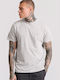 Funky Buddha Men's Short Sleeve T-shirt Lt Grey Mel