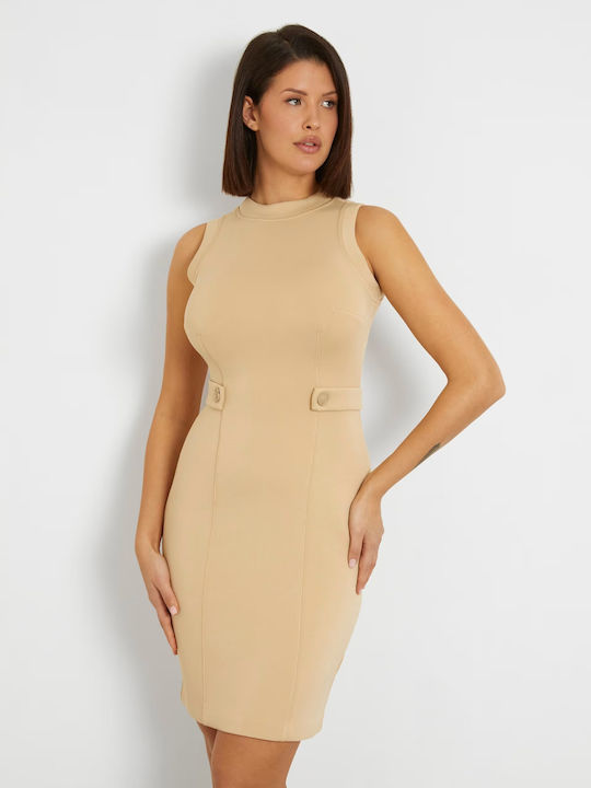 Guess Mini Evening Dress Beige