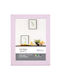 Tpster Picture Frame with Pink Frame