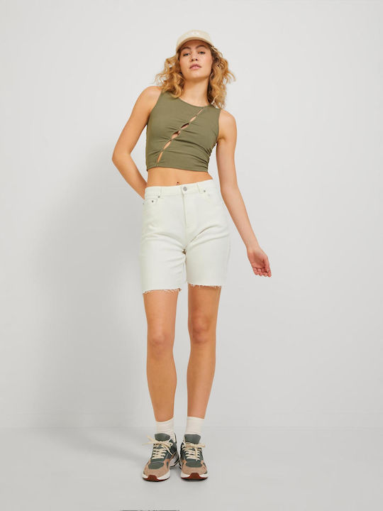 Jack & Jones Women's Shorts Ecru