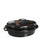 Happy House Dutch Oven Oval Cast Iron with Grill 38x27cm 1pcs