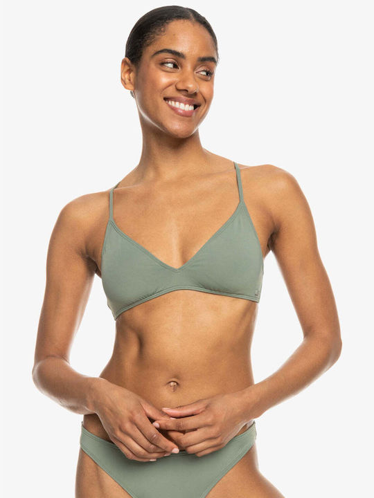 Roxy Triangle Bikini Top Green