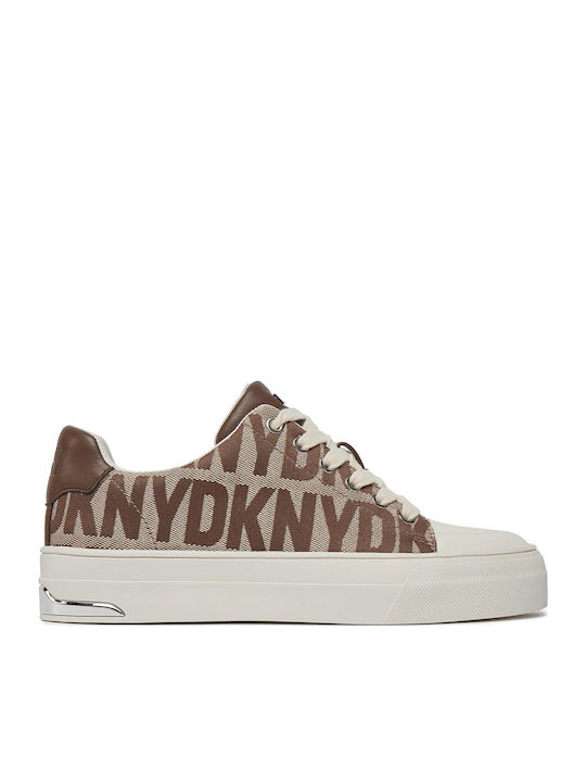 DKNY York Γυναικεία Flatforms Sneakers Καφέ