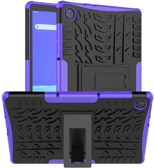 Lenovo Tab M10 Hd Gen 2 Tb-x306f Tire Texture Tpu+pc Shockproof Case Holder Purple