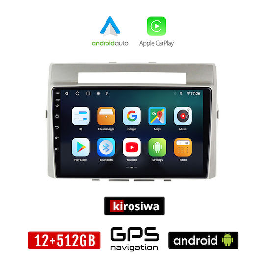 Kirosiwa Ηχοσύστημα Αυτοκινήτου για Toyota Verso 2004-2009 (Bluetooth/USB/AUX/WiFi/GPS/Apple-Carplay/Android-Auto) με Οθόνη Αφής 9"