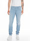 Anbass Herren Jeanshose Light Blue