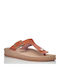 Women's Flat Sandals Anatomic in Tabac Brown Color