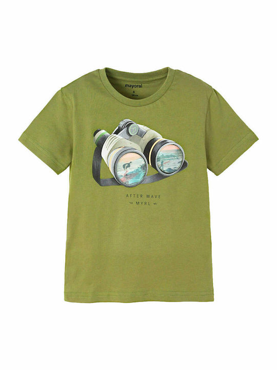 Детска тениска Зелен Binocular