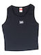 Kids' Crop Top Sleeveless Black