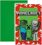 Procos Invitații Minecraft 6buc