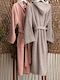 Palamaiki Classic Hooded Bathrobe Salmon